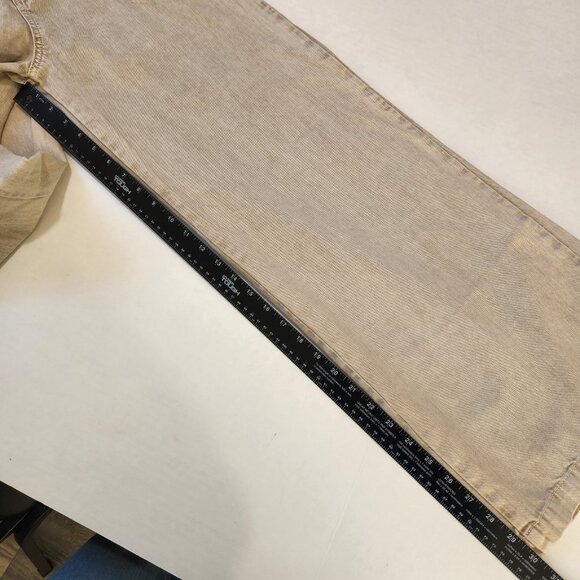 Free People We The Free Midnight City Wide Leg Jeans 26 Beige High Rise Pleated - Picture 6 of 11